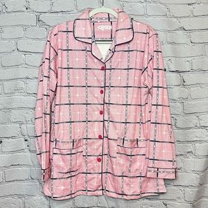 Pink Flannel Pajama Set